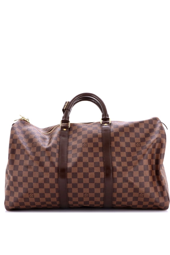 Pre-Owned Keepall Bag Damier 50 By Rebag