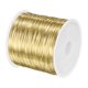 thumbnail image 1 of Uxcell Alambre de Joyería de 0.4mm, Alambre de 26 Gauge 328FT para Manualidades, Alambre de Cobre para Hacer Joyería, Alambres de Metal Suave [100M, Dorado], 1 of 1