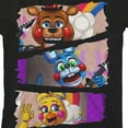 thumbnail image 2 of Five Nights at Freddy's Characters in Stacked Design Youth Black Short Sleeve Crew Neck Tee-XS, 2 of 4