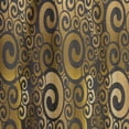 thumbnail image 4 of Designart 'Black and Gold Swirl I' Mid-Century Modern Curtain Panel, 4 of 5