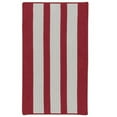 thumbnail image 1 of Colonial Mills Rug EV67R072X108S Everglades Vertical Stripe Braided Area Rug  Sunset Red - 6 x 9 ft., 1 of 1