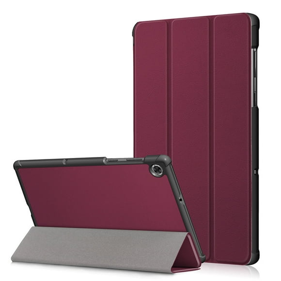 For Lenovo Tab M10 HD Gen 2 TB-X306F X306X Case PU Leather Shockproof Magnetic Shell Smart Tab M10 2nd Generation Tablet Cover Wine Red TB-X306X