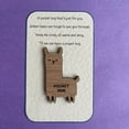 thumbnail image 2 of (Clearance) pdqouc A Little Pocket Hug | Wooden Heart Little HugToken Keepsake | a Hug Gift | I Love You Gifts | Cute Little Missing You Gifts from him or her Collectible Figurines Home Décor, 2 of 5