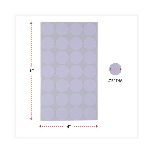 Self-Adhesive Removable Color-Coding Labels, 0.75 Self-Adhesive Removable Color-Coding Labels, 0.75