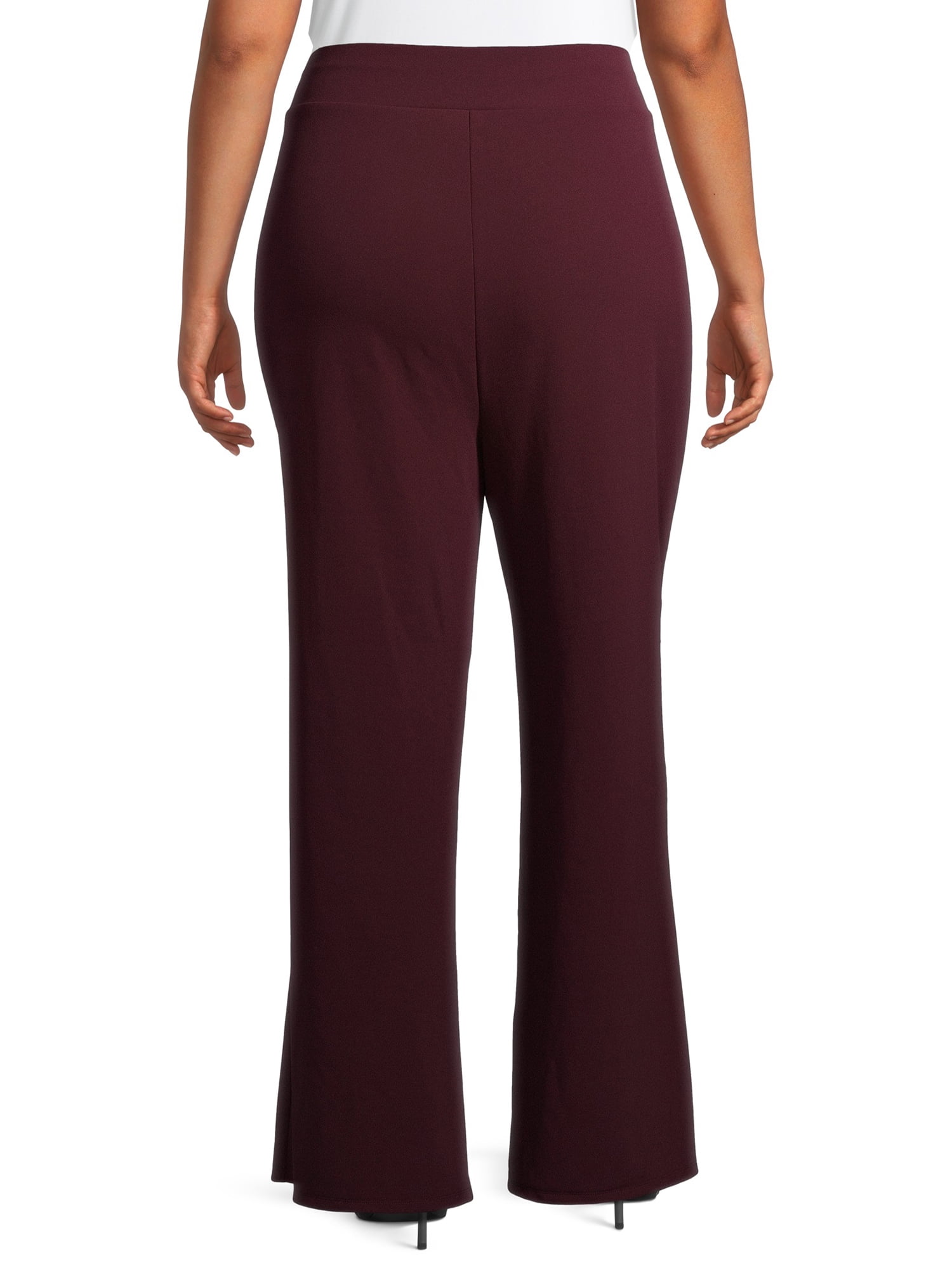 Heart N' Crush Plus Size Solid Wide Leg Pants with Foldover Waist