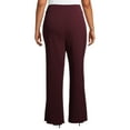 thumbnail image 3 of Heart N' Crush Plus Size Solid Wide Leg Pants with Foldover Waist, 3 of 6