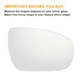 thumbnail image 3 of Unique Bargains Right Passenger Side Rearview Mirror Glass Replacement Non-heated White Glass Fit for Hyundai i20 14-20, 3 of 6