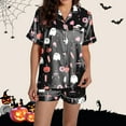 thumbnail image 2 of Bamboo Pajama Sets for Women – Eco-Friendly Lounge Sets, Soft & Cooling Sleepwear Comfortable Women Pajama Sets For Halloween Stylish Round Neck Design With Decorative Pattern For Fall, 2 of 7