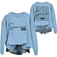 thumbnail image 2 of Women's Sweatshirts 2025 Senior 2026 Sweatshirt Long Sleeve Crewneck Pullover Tops Sweatshirt for Women, 2 of 3