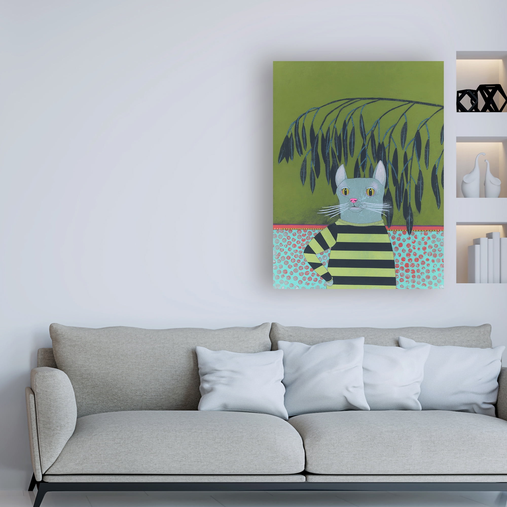 Trademark Fine Art 'Leery' Canvas Art by Jennifer Davi
