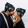 thumbnail image 5 of Disketp Spaceships and Stars Winter Beanie for Men Women Beanie Knit Hat Cuffed Cap Beanie Knit Chunky Snow Cap, 5 of 6