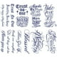 thumbnail image 2 of Juego Pegatinas Tatuaje Jugo Hierbas Al 8 Uds. para Pierna Espalda Muslo Brazo, 2 of 9
