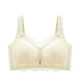 thumbnail image 3 of Full Coverage Bralette plus size bras for women lace Breathable Push-Up Everyday Bras, 3 of 3