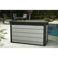 thumbnail image 4 of Keter Denali Grey 200 Gallon Durable Resin Outdoor Storage Deck Box Ideal Store Garden Tools and Pool Toys, Grey, 4 of 15