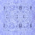 thumbnail image 1 of Ahgly Company Indoor Square Oriental Blue Traditional Area Rugs, 7' Square, 1 of 4