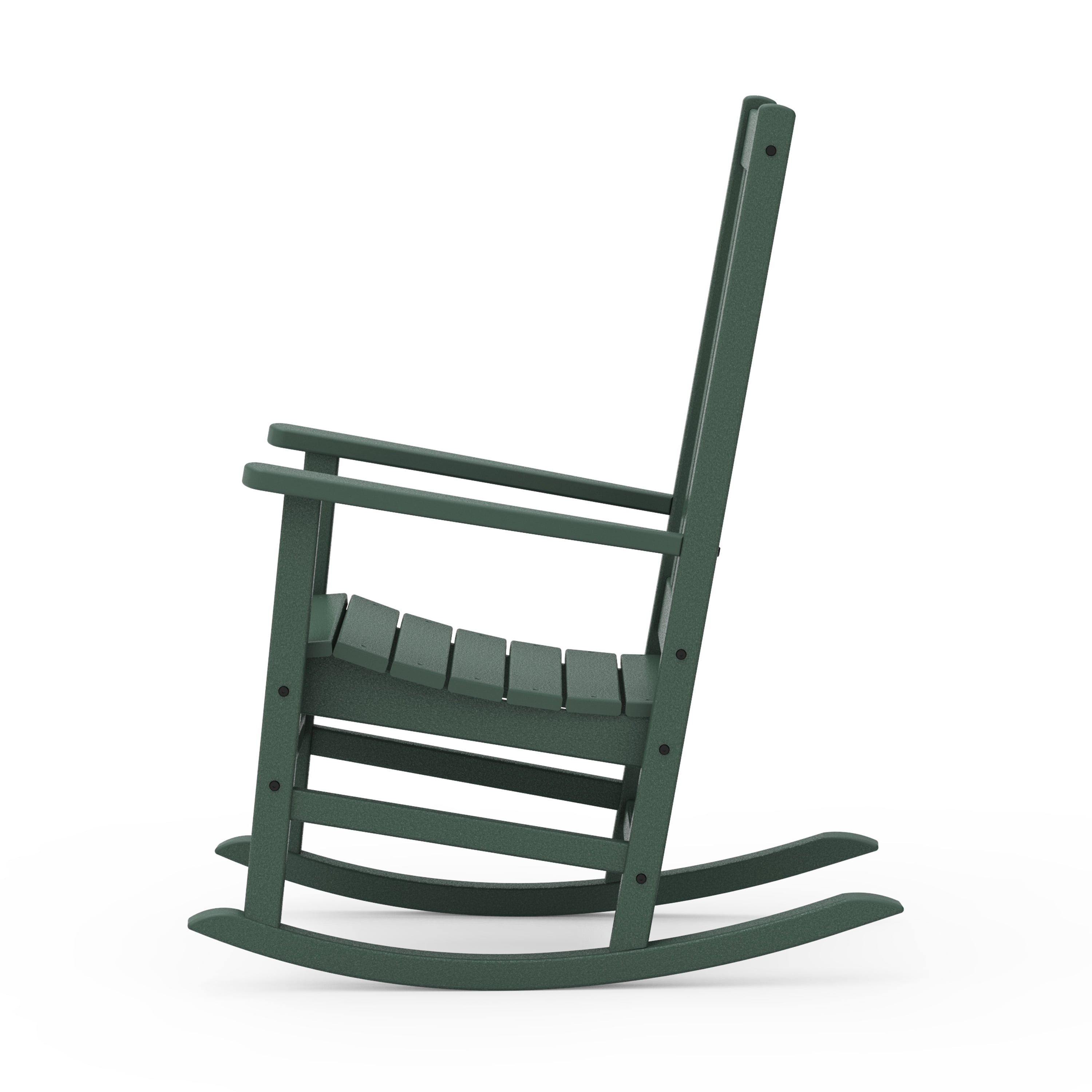 Better Homes & Gardens by POLYWOOD Southlake Outdoor Rocking Chair, All-Weather HDPE, Patio Seat, Green