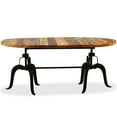thumbnail image 3 of vidaXL Dining Table Dinner Desk Kitchen Dining Room Furniture Wood and Steel, 3 of 22