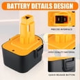 thumbnail image 3 of 2-Pack DC9071 3600mAh 12V Ni-Mh Battery Replacement for Dewalt 12V Battery DW9071 DW9072 DE9037 DE9071 DE9072 DE9074 DE9075 Compatible with Dewalt 12V Cordless Tools, 3 of 6