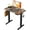 Rustic Brown, variant on Small Electric Standing Desk, 40" ×20" White Standing Table, Height Adjustable Compact Sit Stand Desk with Splice Board, Home Office Table with 2 Hooks