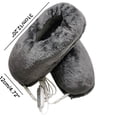thumbnail image 3 of Fesfesfes Plush Slippers Adult USB Heated Slippers Heated Feet Warmer Winter Office Heating Shoes Timing Warm Plush Indoor Comfy Slippers One Size(12)(One Size(12)), 3 of 6