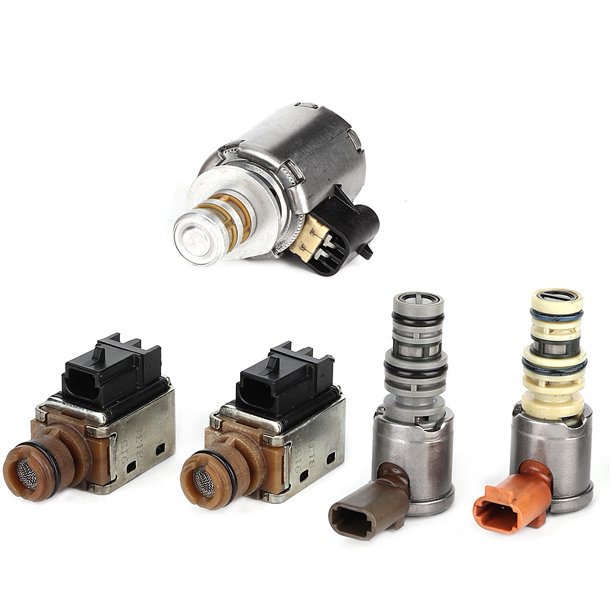 Solenoid Valve Solenoid Transmission Solenoid Valve Transmission Solenoid Solenoid Valve KitKit de válvula solenoide de transmisión de metal y plástico resistente de 5 uds compatible con produ LHCER None
