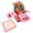Pink, variant on Dienrx 3D Pop-Up Birthday Greeting Cards with Envelope, Cute Cake Candle Balloon Pattern Thank You Card, Fun Foldable Box Card for Teens Friends, 1 birthday card