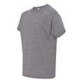 thumbnail image 2 of Couver Heavy Cotton™ Youth Girls Boys Short Sleeve T-Shirt Top, Graphite Heather, X-Small, 1 Pack, 2 of 5