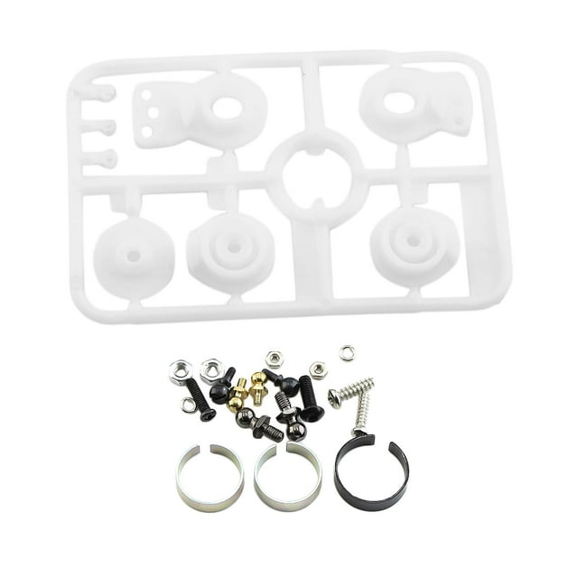 Servo Saver Accesorios Portátil Compacto con Tornillos Piezas de Actualización Brazo de Dirección para Modelo a Escala 1:10 Coche guete Camión Ho Blanco Hugo Ahorrador de servo