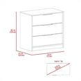 thumbnail image 2 of Nmkwnr 3 Drawers Nightstand Beside Table for Home, Bedroom, Light Gray, 2 of 7