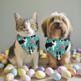 thumbnail image 2 of Dog Bandana 2 Pack,Border Collie Dog and Flower Florals Bandanas for Dogs,Cat Bandana,Small/ Large Dog Bandana 2 Size,Dog Bandanas, 2 of 6
