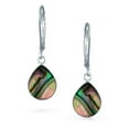 thumbnail image 2 of Bling Jewelry Womens  Iridescent Abalone Shell Teardrop Dangle Earrings Sterling Silver, 2 of 5