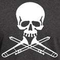 thumbnail image 3 of CafePress - Skull With Trombones T Shirt - Men's Classic Graphic Cotton T-Shirt, 3 of 4