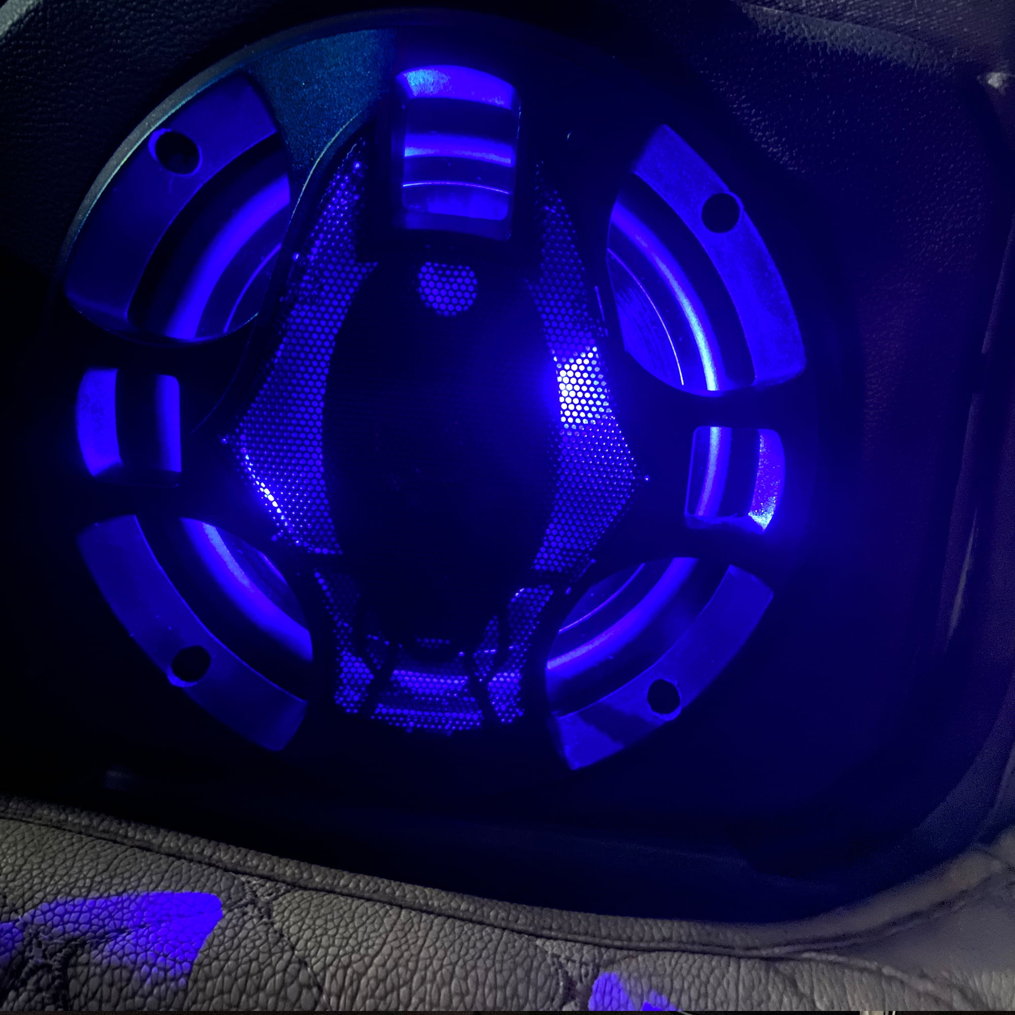 SDX Audio Systems CS21065 6.5 Inch Car Audio Door LED Speakers with switch on/off button - 300 Watts Max, 3 Way, Full Range, Coaxial, Sold in Pairs, Hook Up To Stereo and Amplifier, Tweeters