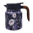 thumbnail image 1 of Vintage Floral Pattern Tea 2025 New Tea Pot Tea Built in Infuser 27 Oz Stainless Steel Floral Pattern Tea Pot Tea with Infuser Long Insulation, 1 of 5