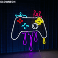 thumbnail image 3 of Glowneon Illuminate Game Room With Melting Gamepad Neon Sign Wall Art, 3 of 5