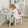 thumbnail image 2 of Melissa & Doug Kids Furniture Wooden Lift-Top Desk & Chair - Gray , Grey, 2 of 9