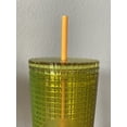 thumbnail image 3 of NEW Starbucks 2022 Lemon Yellow Pink Gradient Ombre Grid 24oz Venti Tumbler, 3 of 3