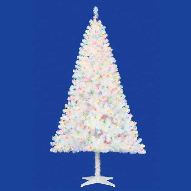 Holiday Time Prelit Pine Christmas Tree 6.5 Ft, White - Walmart.com
