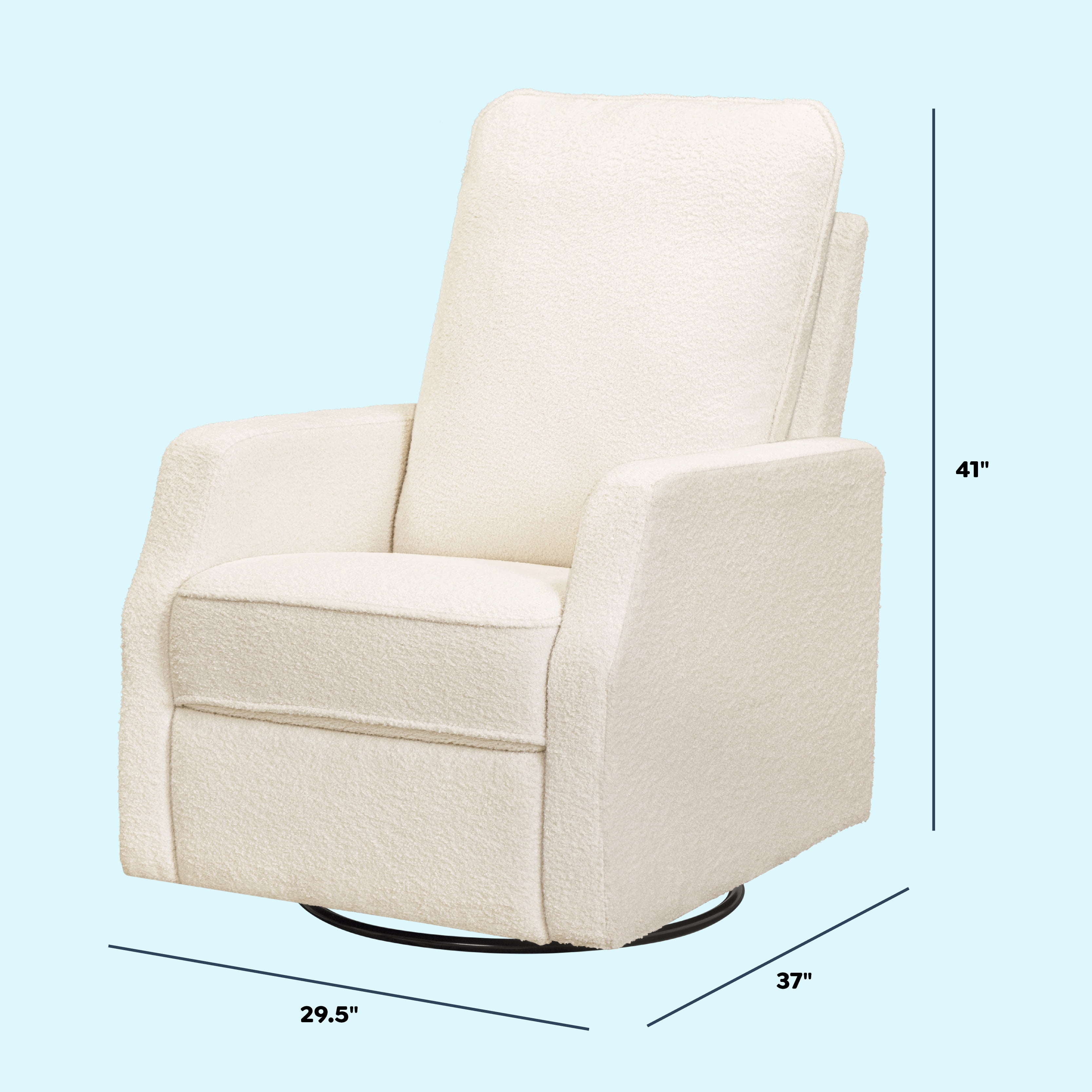 DaVincy Lucas Pillowback Swivel Recliner
