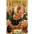 thumbnail image 2 of Blasco de Grañén 17x24 Gold Ornate Framed and Double Matted Museum Art Print Titled - Virgen De Mosen Espeondeu De Santa Fe (ca 1438-1439), 2 of 4