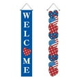 thumbnail image 2 of Clearance Hangs under $1 4th of July Welcome Porch Sign Memorial Day Banner Decorations Patriotic Black Memorial Day Hanging Banner for Home Party Door Outdoor, 2 of 4
