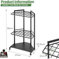 thumbnail image 4 of Sttoraboks Garden Tool Organizer for Corner - Heavy Duty Metal Rack with 34 Storage Compartments & 14 Hooks for Shovels, Rakes, Long-Handled Tools, Ideal for Garden, Shed, Garage Storage, 4 of 9