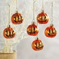 thumbnail image 3 of Lillian Vernon Glass Jack-o'-Lantern Halloween Keepsake Ornaments - Set of 12, Mini, 3 of 4
