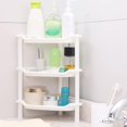 thumbnail image 2 of Clearance Under 5$ Dienrx Wire Shelving, Toilet Bathroom Tripod Plastic Storage Rack Triangle, Bathroom Three-Layer Rack Plastic Storage Rack Kitchen Storage Rack Floor Tripod Square Rack Storage Rack, 2 of 6