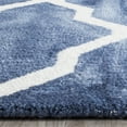 thumbnail image 3 of Safavieh Dip Dye Altan Distressed Wool Area Rug, Navy/Ivory, 7' x 7' Square, 3 of 8