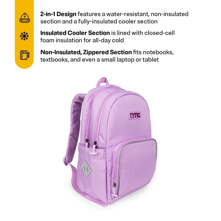 RTIC Pack Snack Set, Insulated Polyester Backpack, Lunch Box