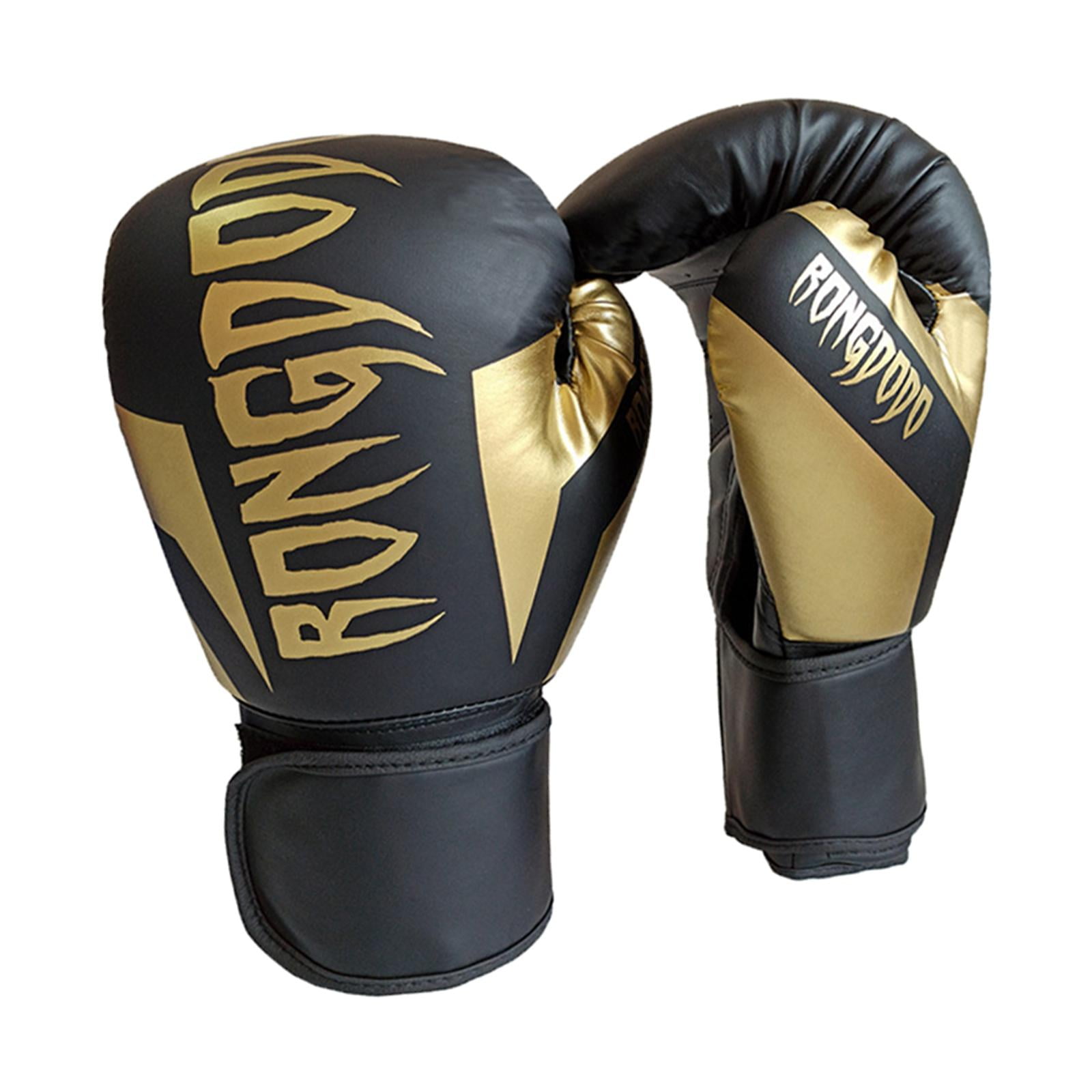 Vensio -6oz Children's Boxing Gloves for Training and Exercise, Professional PU Leather Sparring Mitts for Kids Aged 6-18, Breathable Boxing Mitts with Wrist Support Black