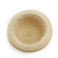 thumbnail image 3 of Ksopiavobs Sun Hat, Beige Fashion Women Bowler Hat Women Summer Sun Hats Straw Beach Hat Woven Straw Hat for Outdoor Activities, Party, Beach, 3 of 7