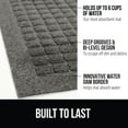 thumbnail image 3 of GORILLA GRIP HydroAbsorb Doormat, Indoor Outdoor Rubber Backed Weather Mat, 47x35, Gray, 3 of 10