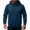 Navy, variant on LYSMORA Men's Quarter Zip Hoodie Pullover, Raglan Long Sleeve with Sleeve Pocket Loose Casual Athletic Sweatshirt Tops